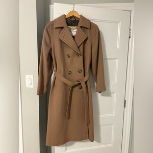 London Fog 100% Virgin Wool Double Breasted Coat